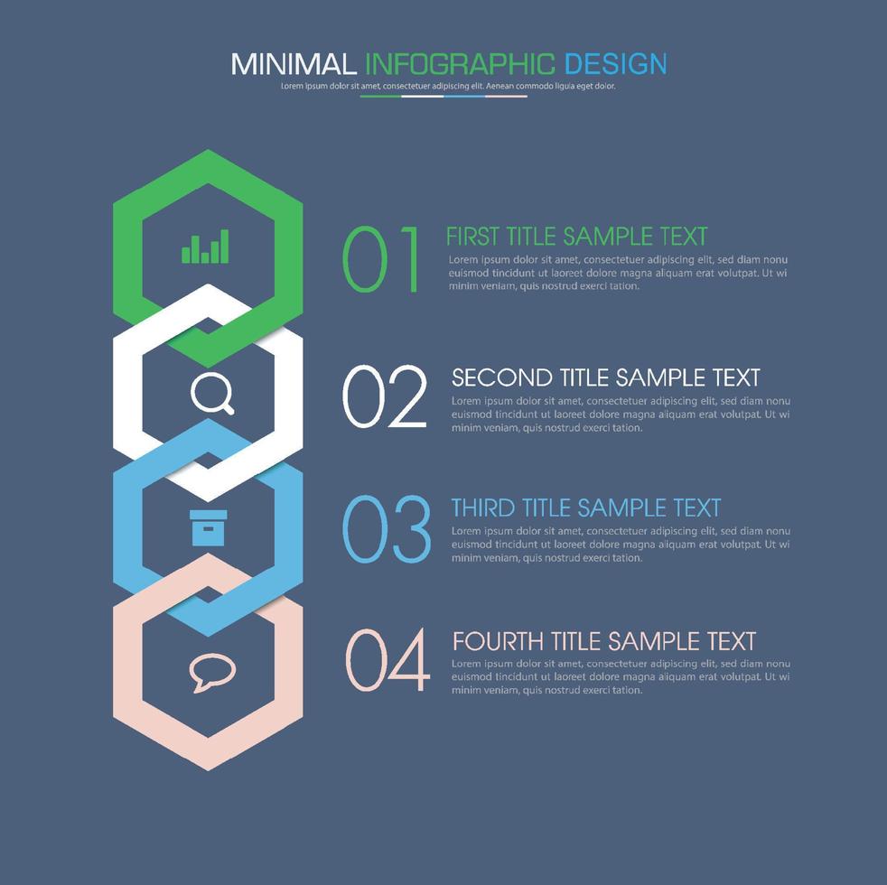 modèle d'infographie d'entreprise avec icône, illustration de conception vectorielle vecteur