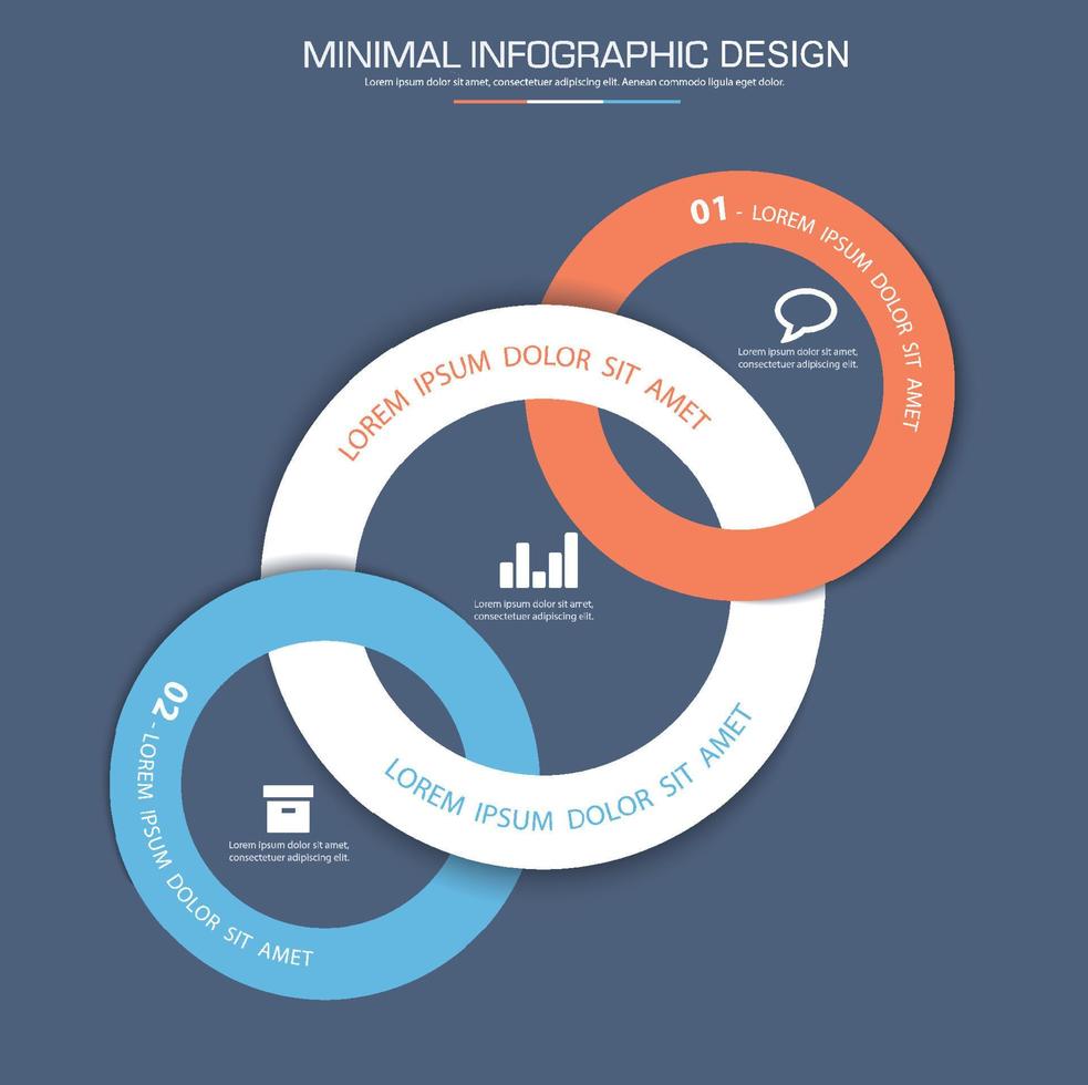 modèle d'infographie d'entreprise avec icône, illustration de conception vectorielle vecteur