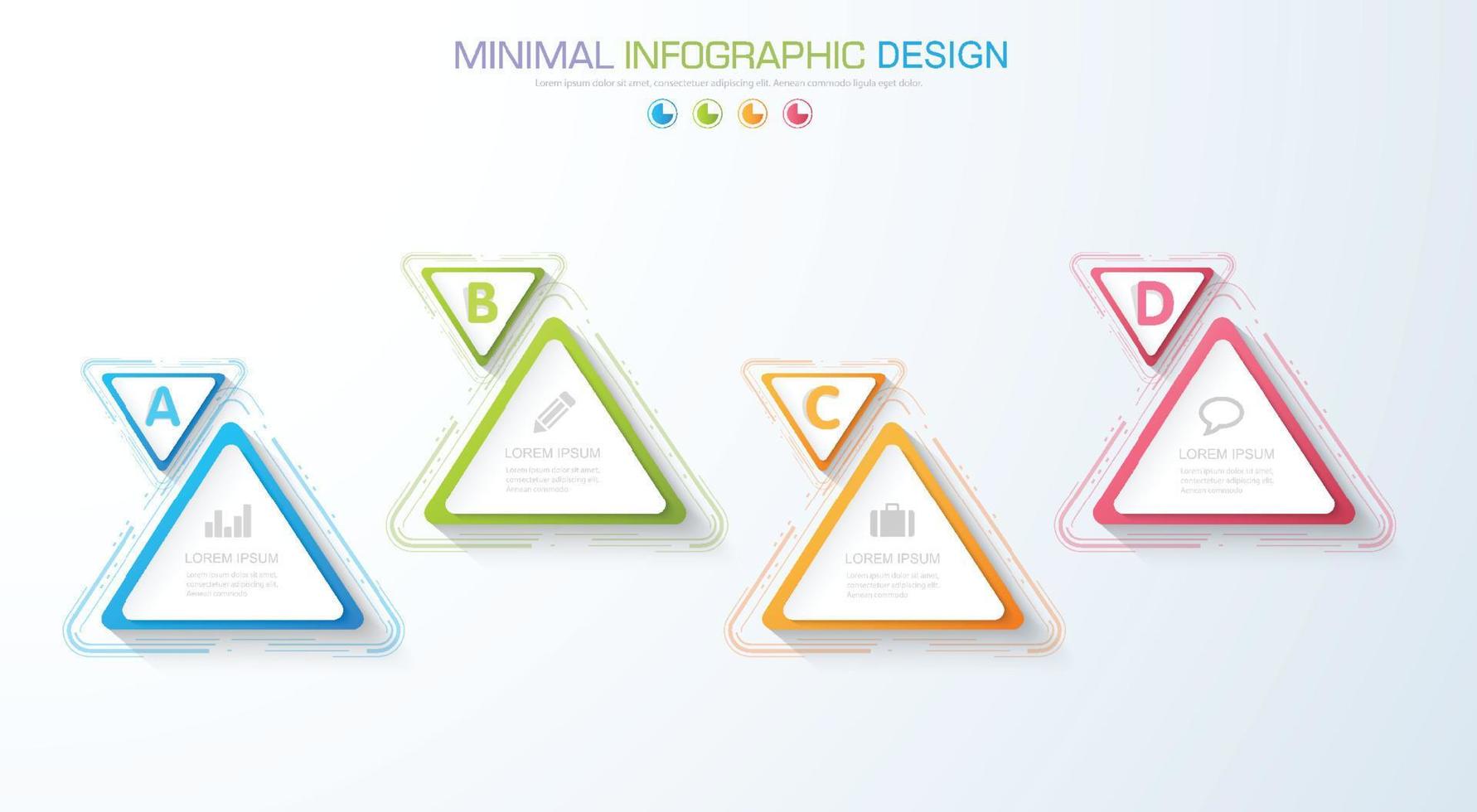 modèle d'infographie d'entreprise avec icône, illustration de conception vectorielle vecteur