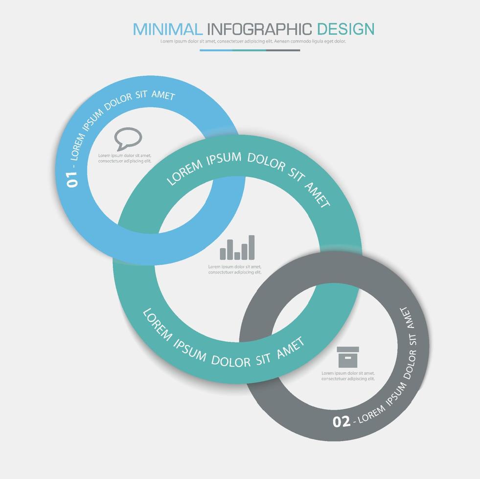 modèle d'infographie d'entreprise avec icône, illustration de conception vectorielle vecteur