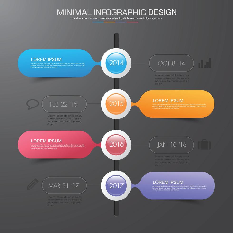 modèle d'infographie d'entreprise avec icône, illustration de conception vectorielle vecteur