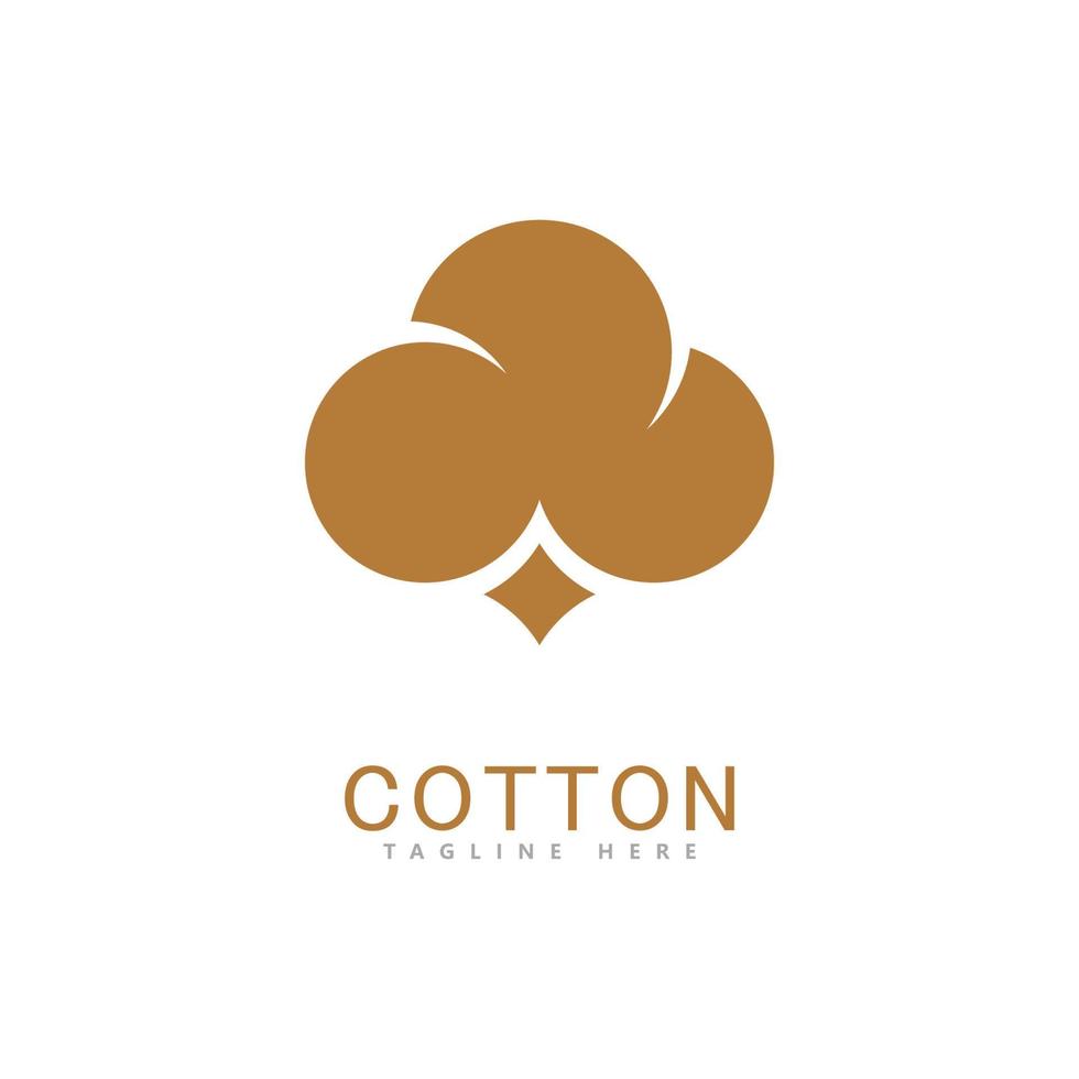 conception de modèle de vecteur de logo de coton