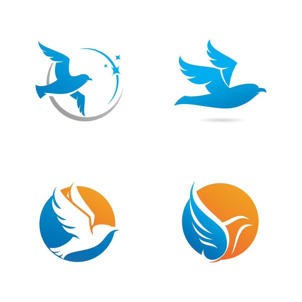 modèle de logo d'oiseau conception d'illustration vectorielle vecteur