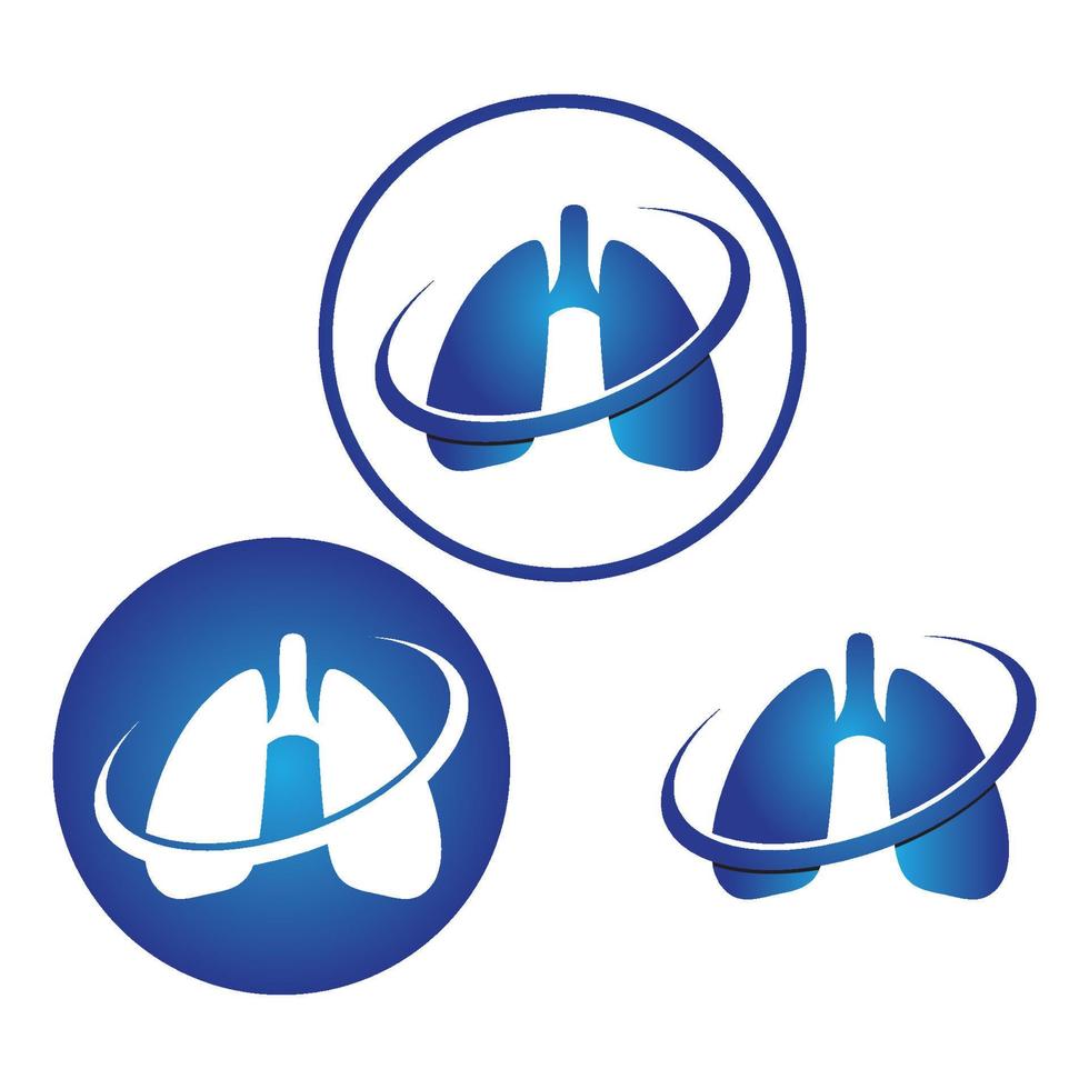 vecteur de conception de logo pulmonaire pour votre entreprise