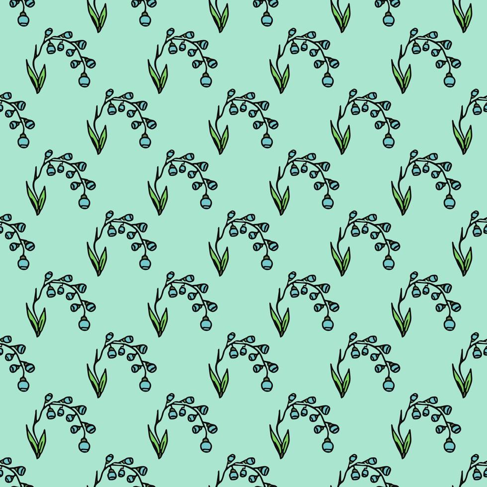 motif floral sans soudure. fond de fleurs colorées. doodle motif floral de la fête des mères. illustration de motif floral vintage vecteur