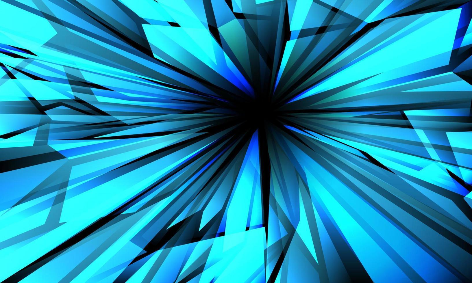 abstrait bleu vitesse zoom polygone design moderne technologie futuriste fond vecteur