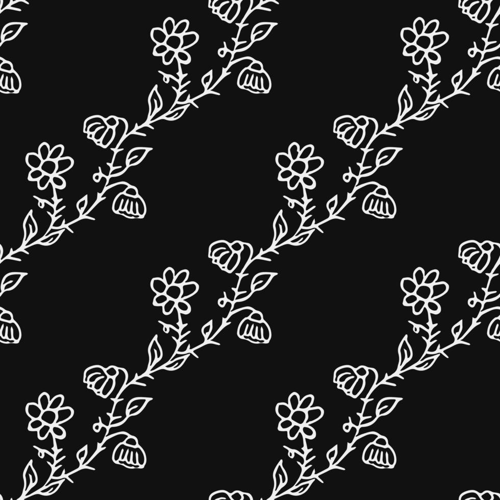 fond d'écran floral sans soudure. vecteur de doodle avec ornement floral. décor floral vintage, fond d'éléments doux pour votre projet, menu, boutique de café