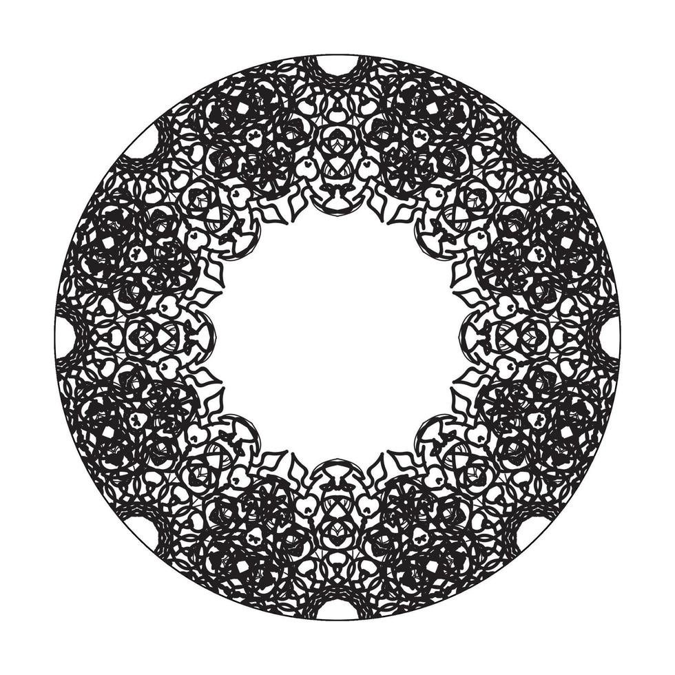 vecteur rond cercle abstrait. style mandala.