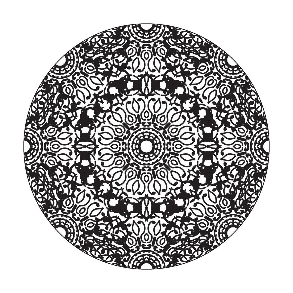 mandala dessiné à la main. décoration en ornement de doodle oriental ethnique. vecteur