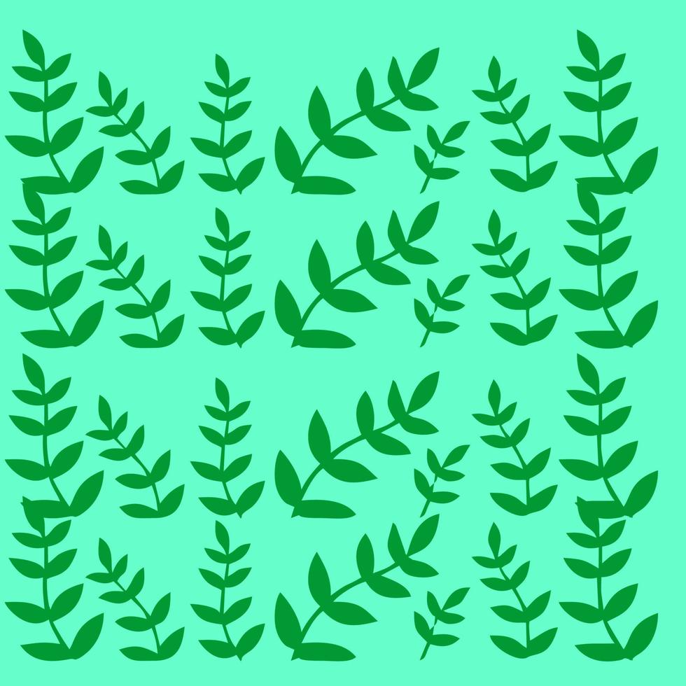 vecteur de modèle de feuille de pin fond vert