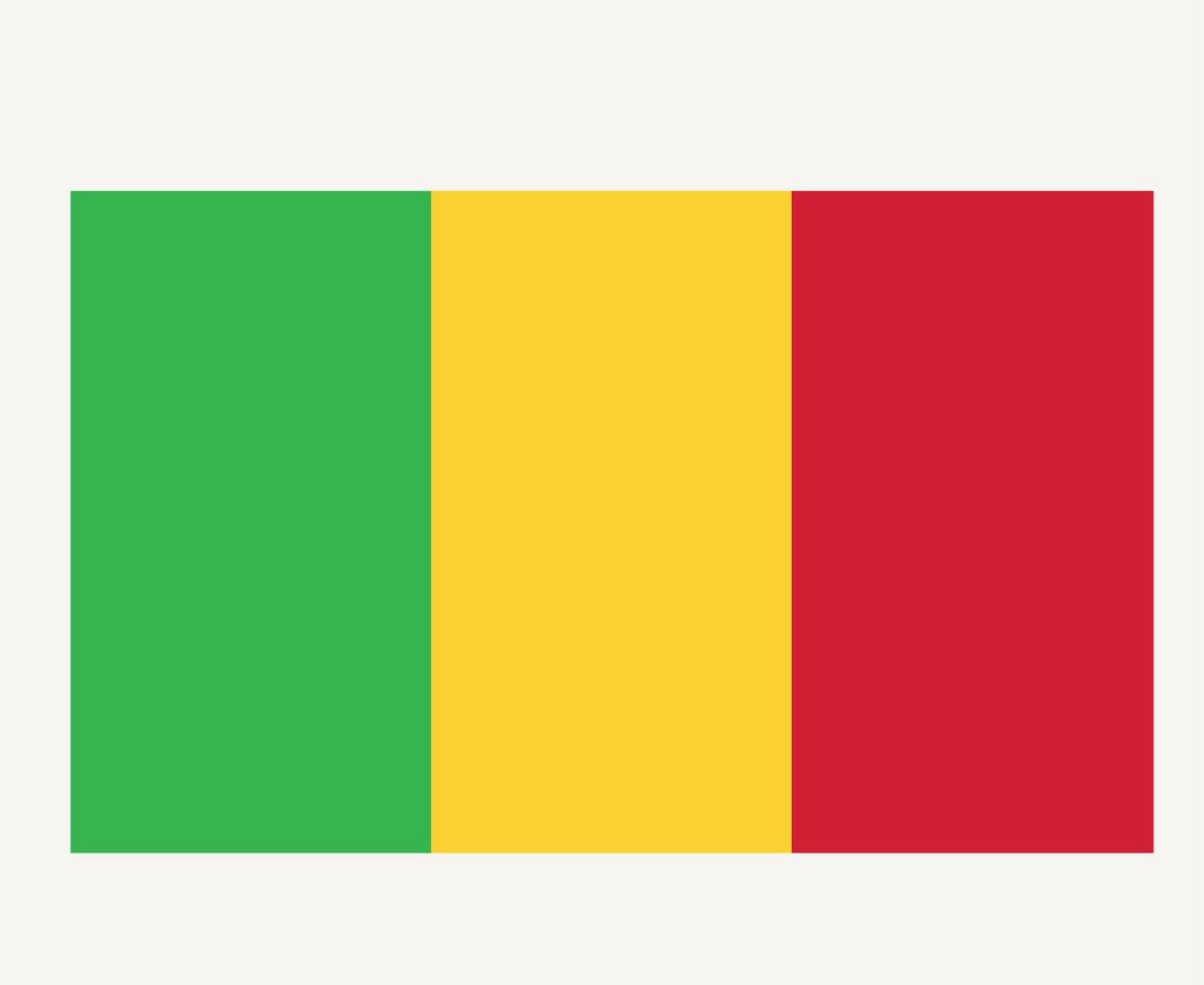 mali drapeau national afrique emblème symbole icône illustration vectorielle élément de conception abstraite vecteur