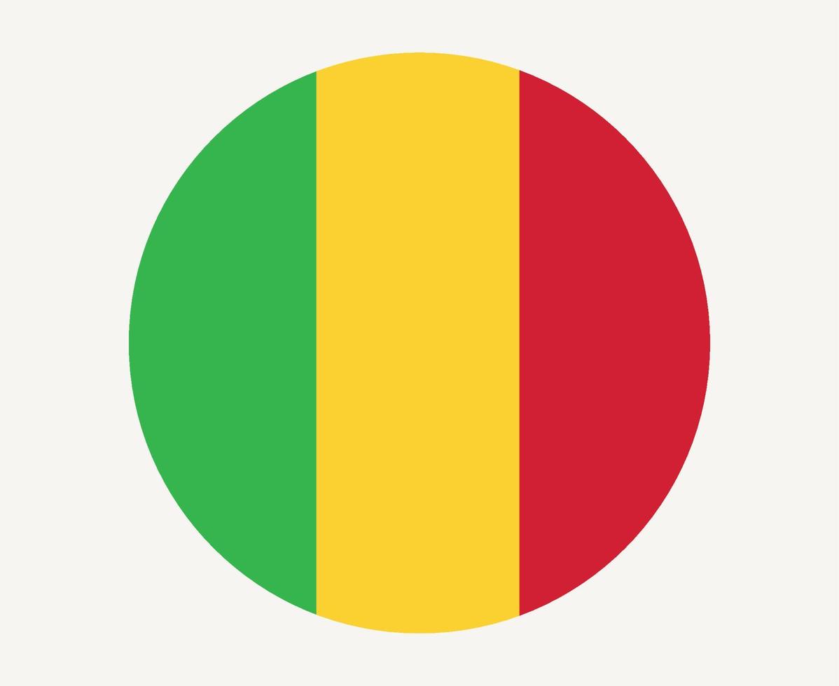 mali drapeau national afrique emblème icône illustration vectorielle élément de conception abstraite vecteur