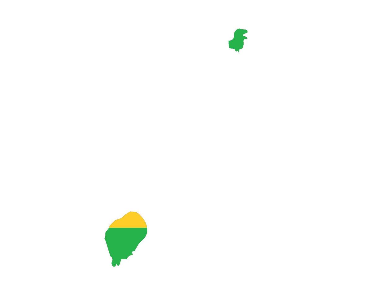 sao tomé drapeau national afrique emblème carte icône illustration vectorielle élément de conception abstraite vecteur