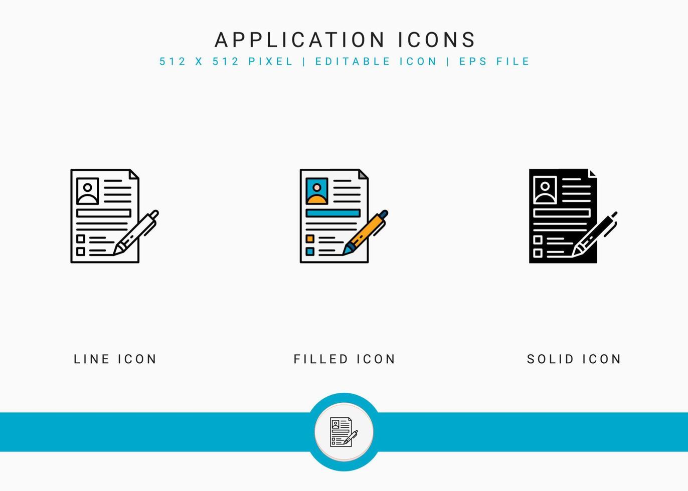 les icônes d'application définissent une illustration vectorielle avec un style de ligne d'icône solide. concept de vérification de la satisfaction client. icône de trait modifiable sur fond isolé pour la conception Web, l'infographie et l'application mobile ui. vecteur