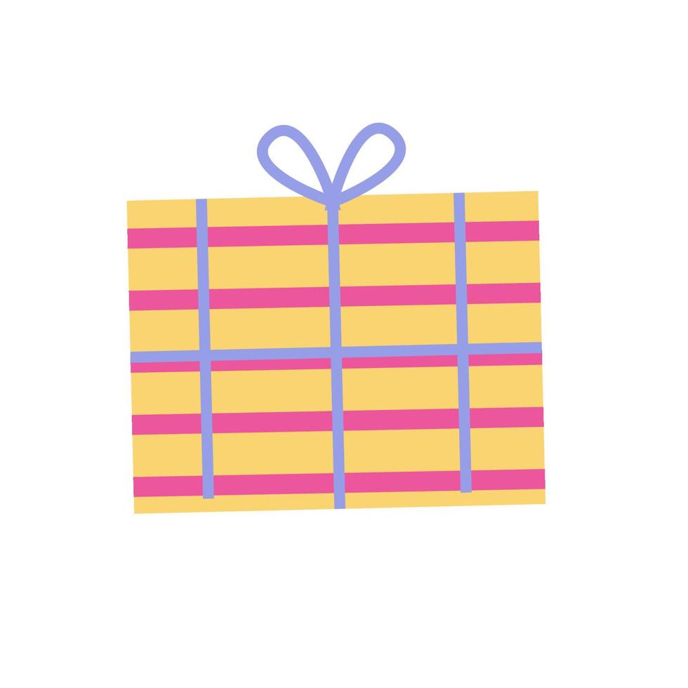 icône de dessin animé de vecteur de boîte cadeau. illustration vectorielle