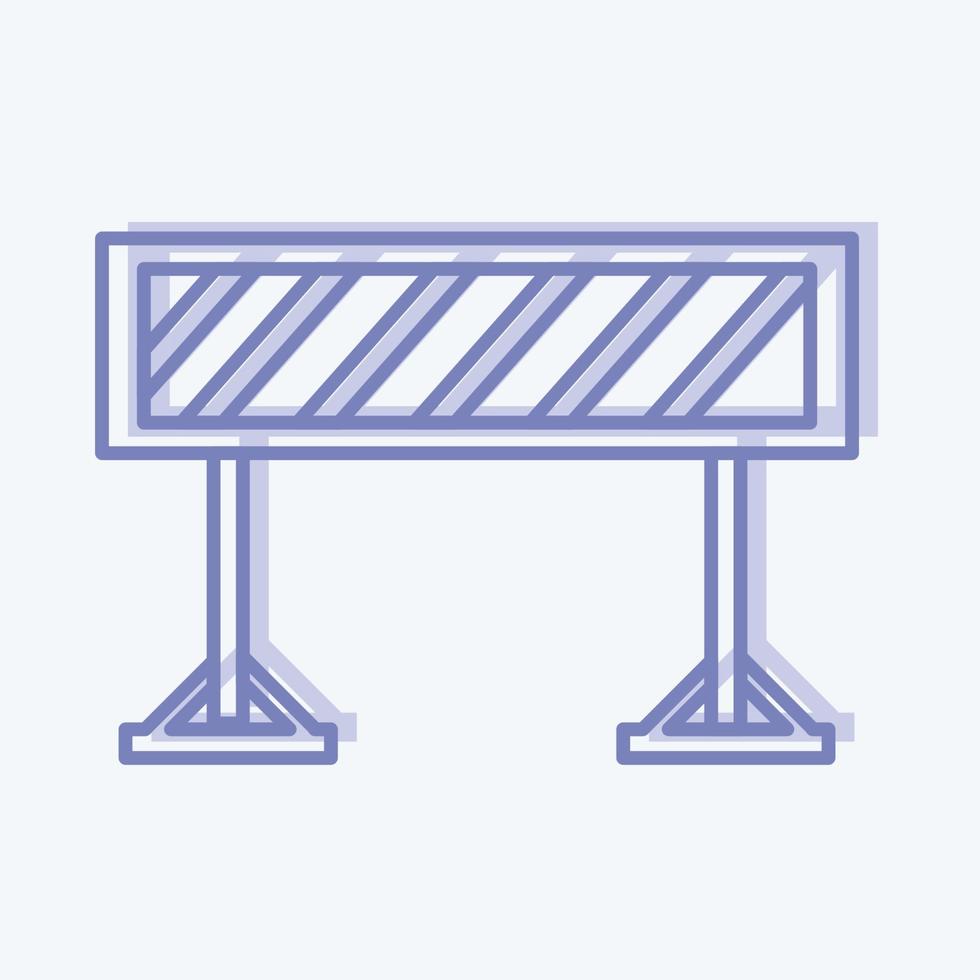 barrière d'icônes. adapté au symbole de l'éducation. style bicolore. conception simple modifiable. vecteur de modèle de conception. illustration simple