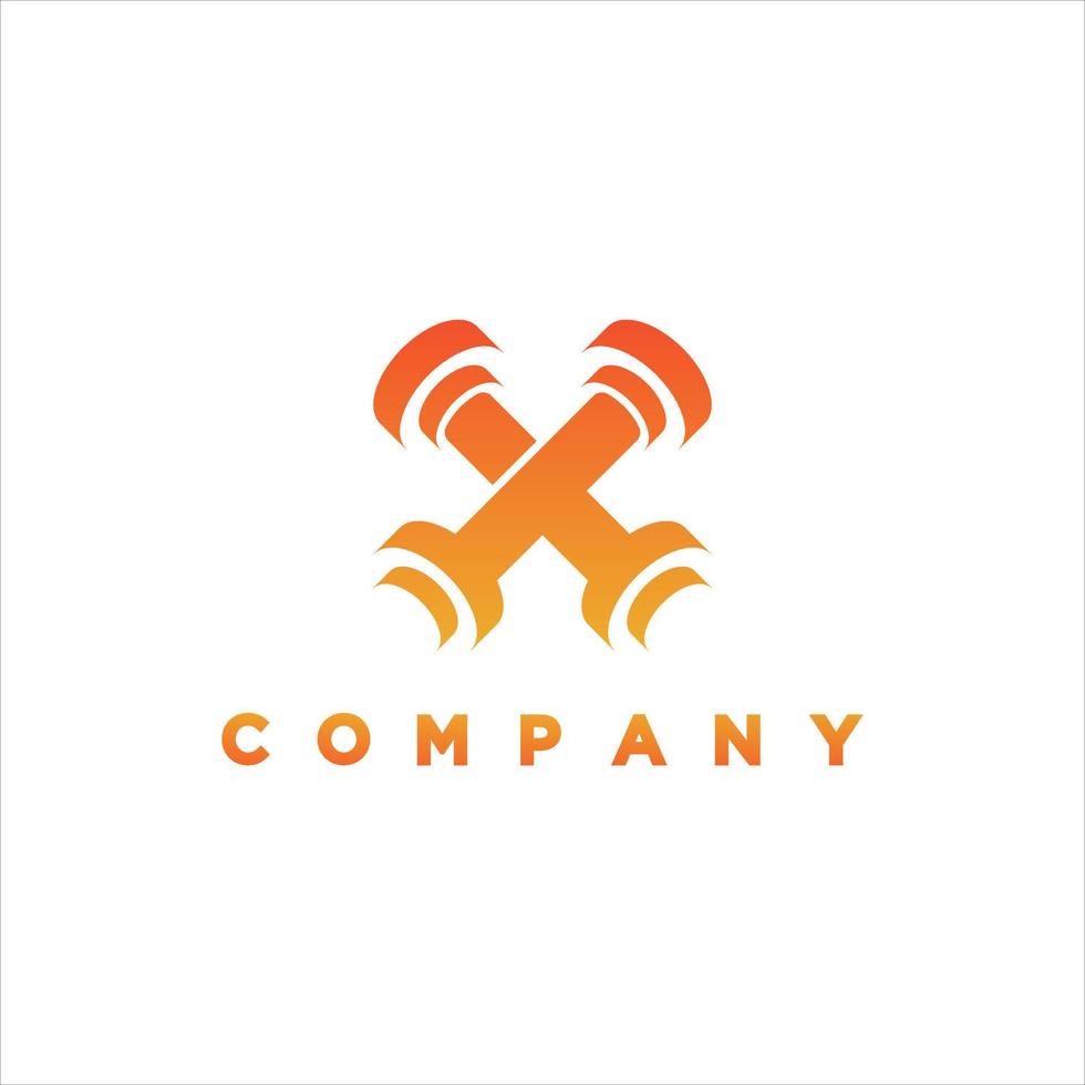 lettre x fitness logo illustration design vecteur
