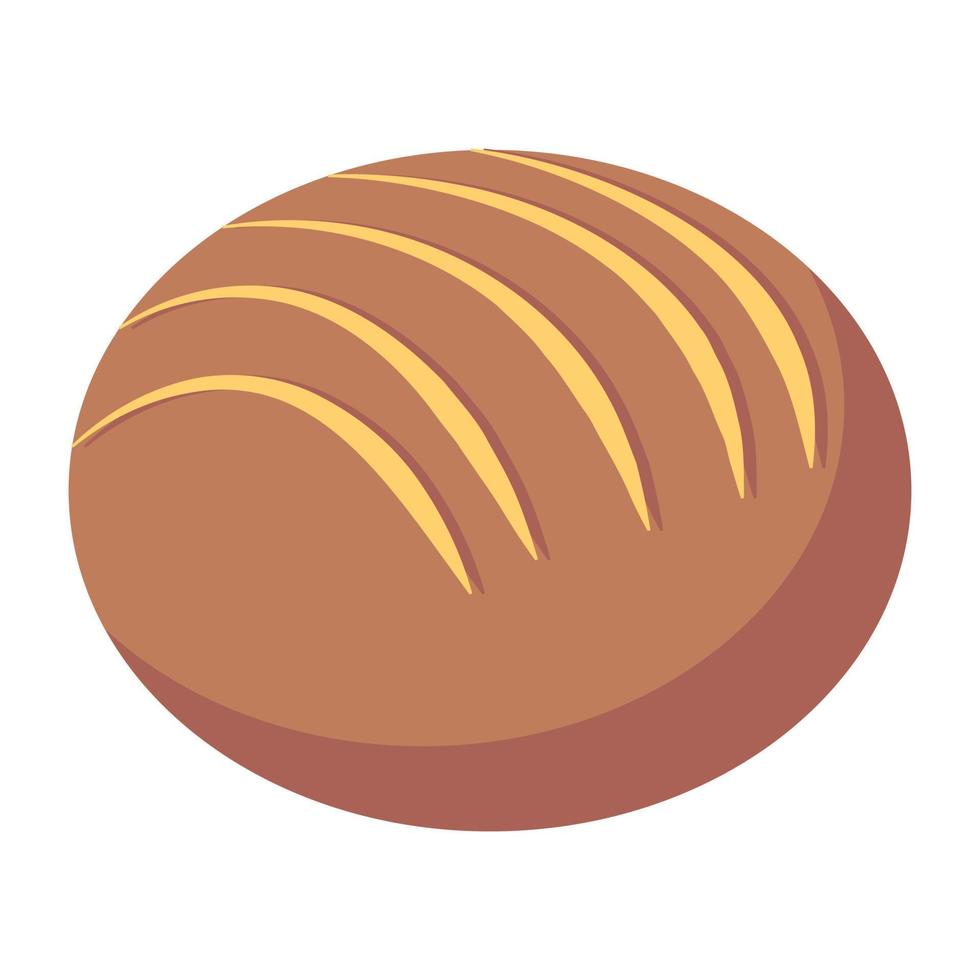 une conception d'icône isométrique au fudge au chocolat vecteur