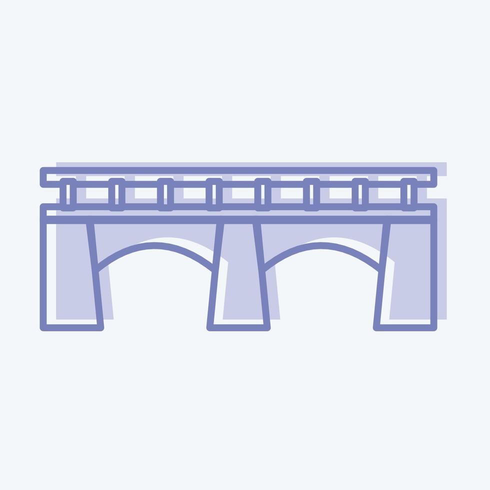 pont d'icônes. adapté au symbole de l'éducation. style bicolore. conception simple modifiable. vecteur de modèle de conception. simple illustration