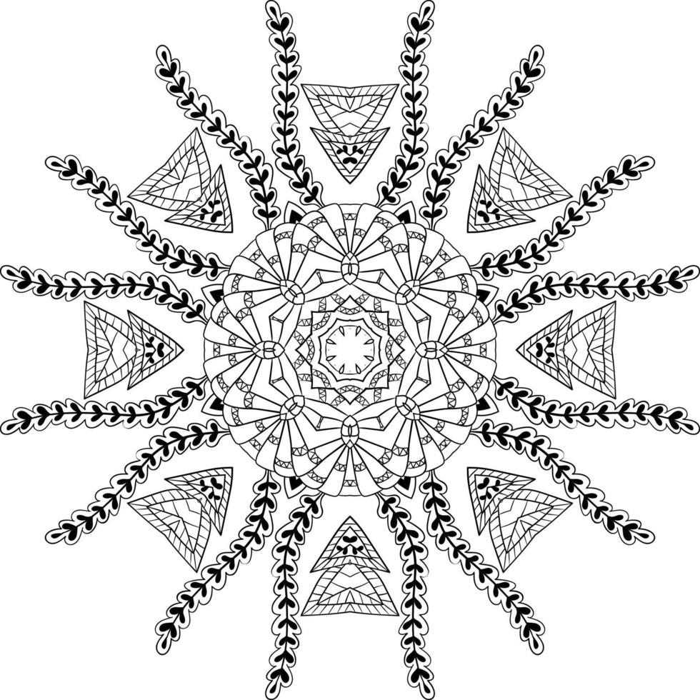 fond de mandala abstrait vecteur