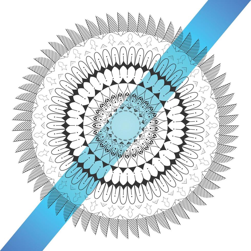 conception de modèle de mandala créatif. vecteur