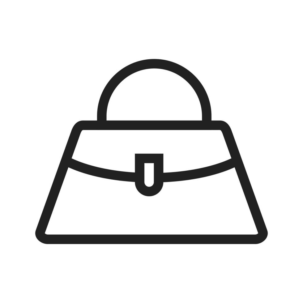 icône de ligne de sac vecteur