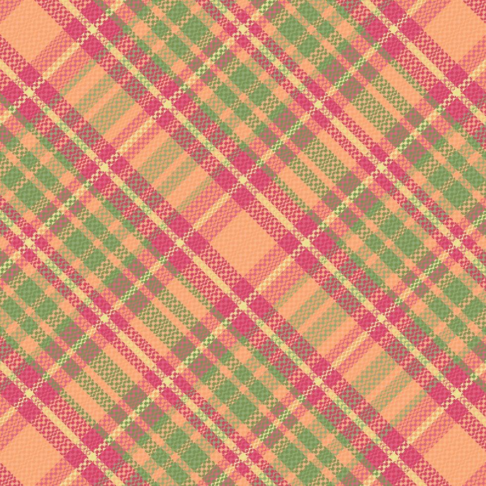 motif à carreaux tartan avec texture et couleur estivale. vecteur