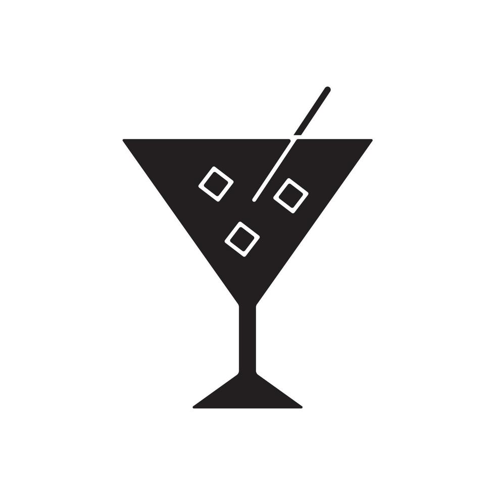 cocktails icônes symbole éléments vectoriels pour le web infographique vecteur