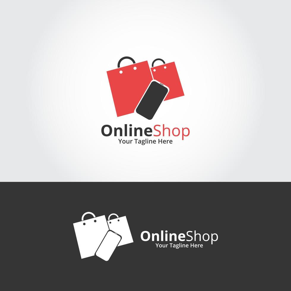 modèle de conceptions de logo de boutique en ligne. graphique vectoriel d'illustration. parfait pour le commerce électronique, la vente, l'élément Web du magasin, l'emblème de l'entreprise.