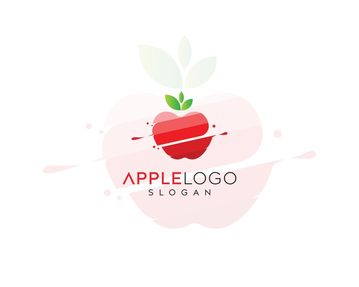 création de logo apple, création vectorielle abstraite colorée de logo apple vecteur