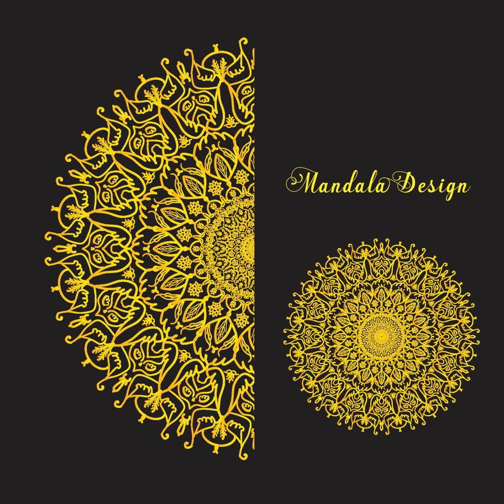 modèle de conception de mandala vecteur