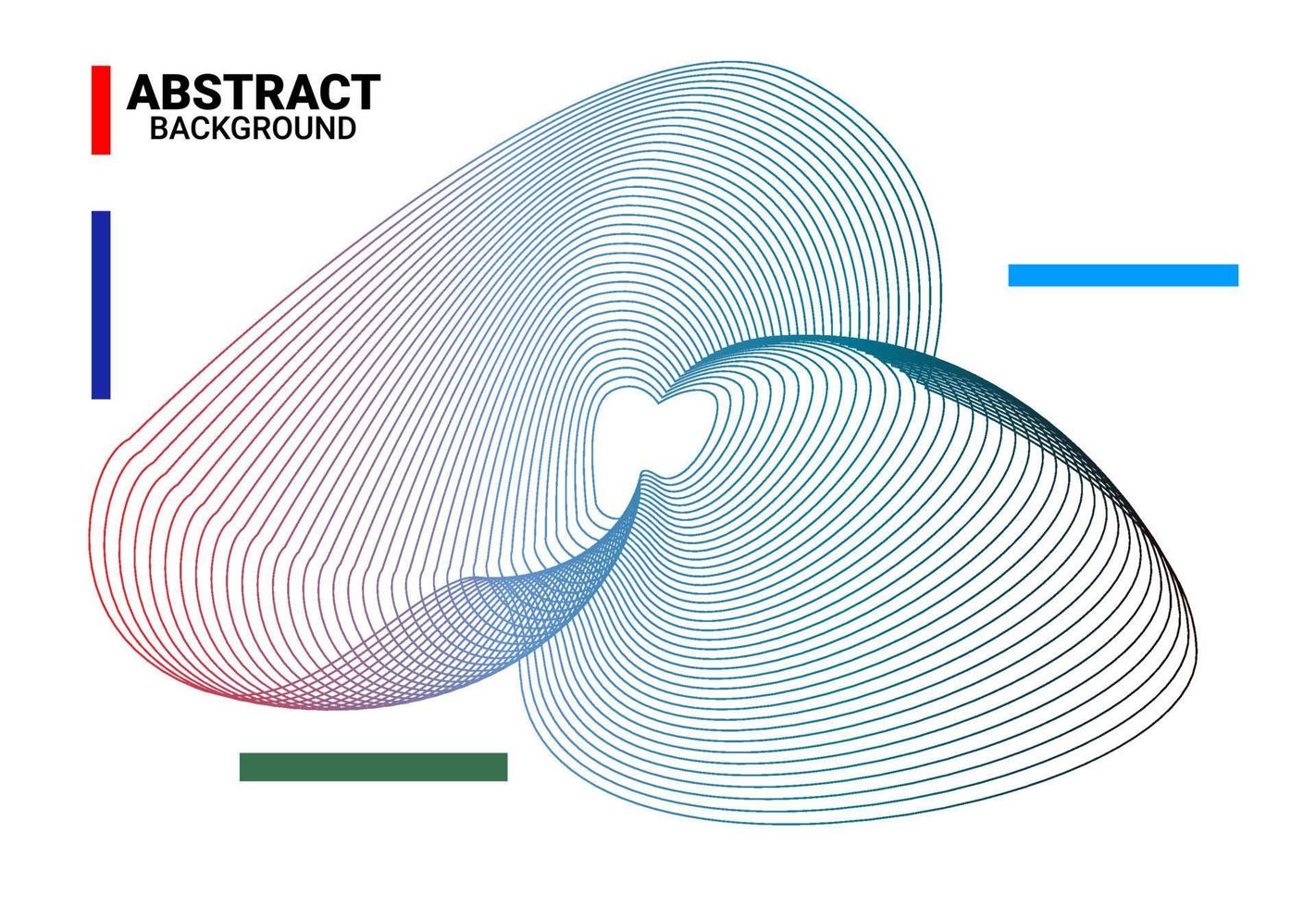 fond abstrait avec des lignes courbes et des cercles vecteur