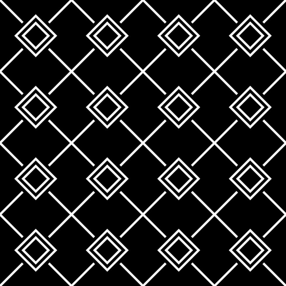 motif géométrique zig zag asiatique noir blanc vecteur