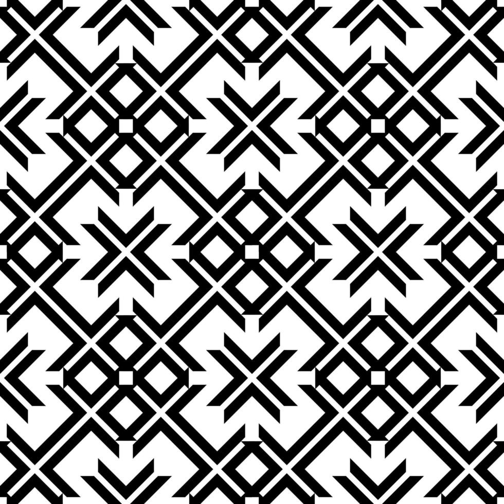 motif géométrique zig zag asiatique noir blanc vecteur