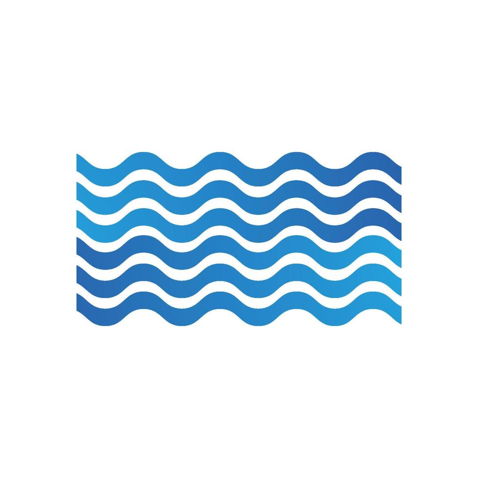 logo de vague deau vecteur