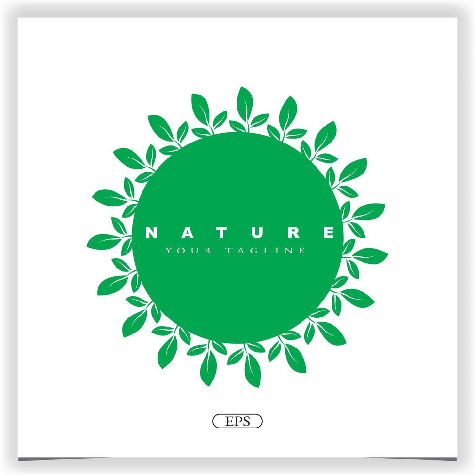 nature plante logo premium modèle élégant vecteur eps 10