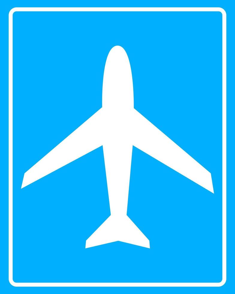 panneau blanc avion vecteur
