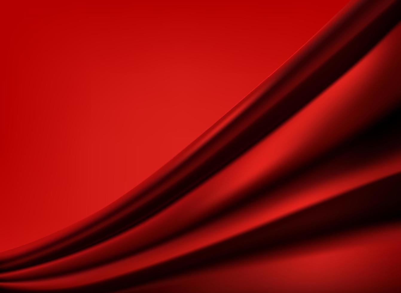 drapeau rouge sur fond rouge. illustration vectorielle 3d vecteur