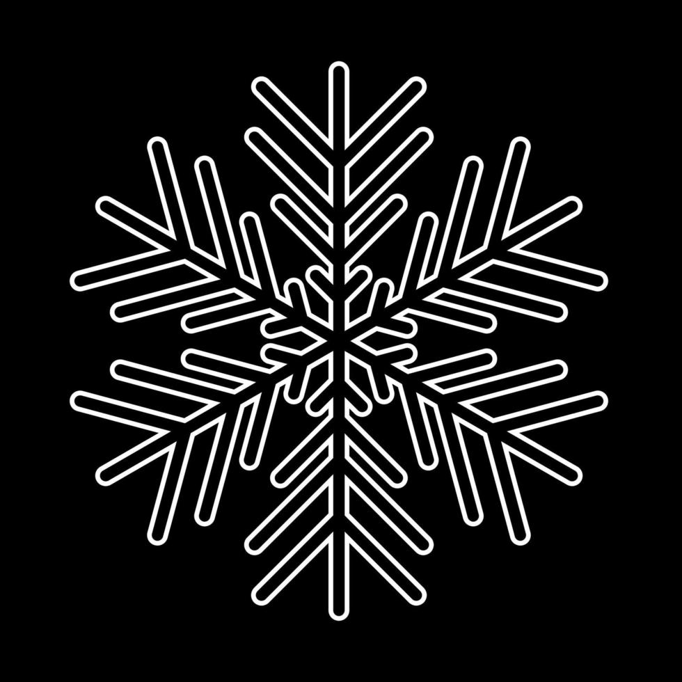 icône de flocon de neige isolé. illustration vectorielle pour le web vecteur