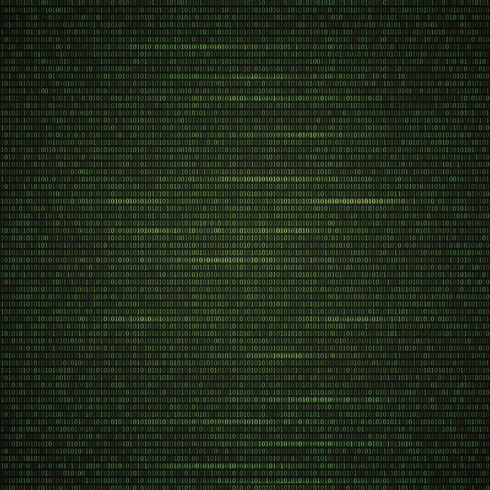 code binaire fond vert clair. code de programmation. concept de données volumineuses. illustration vectorielle de technologie numérique. modèle vectoriel pour vos projets de conception.