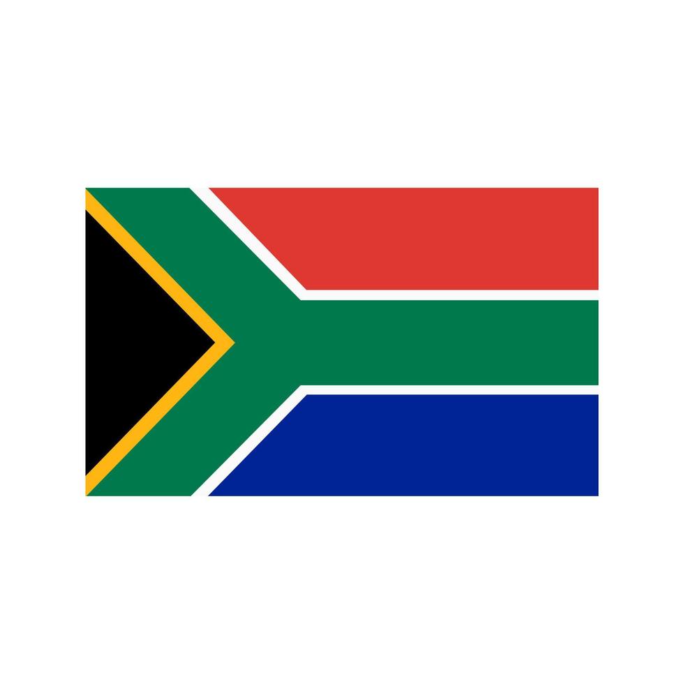 icône multicolore plat afrique du sud vecteur