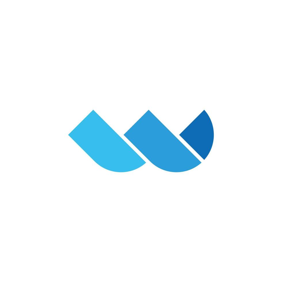 vecteur de vagues géométriques triangle abstrait adapté à votre marque de logo
