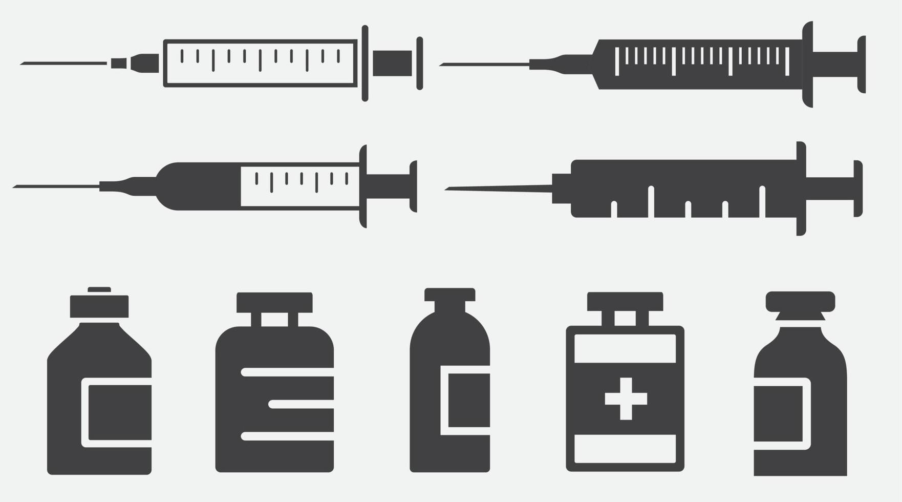 ensemble d'icônes médicales illustration vectorielle isolée vecteur