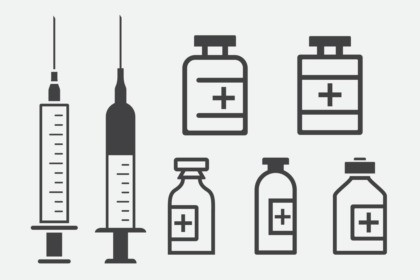 ensemble d'icônes médicales illustration vectorielle isolée vecteur