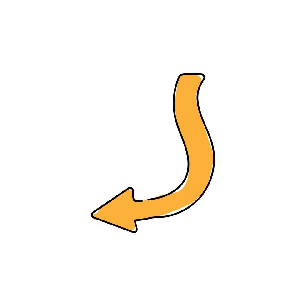 icône de flèche abstraite. vecteur de symbole de flèche moderne