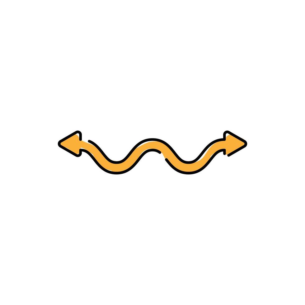 icône de flèche abstraite. vecteur de symbole de flèche moderne