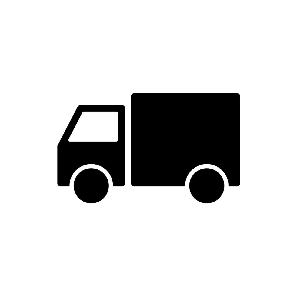 icône plate de camion vecteur