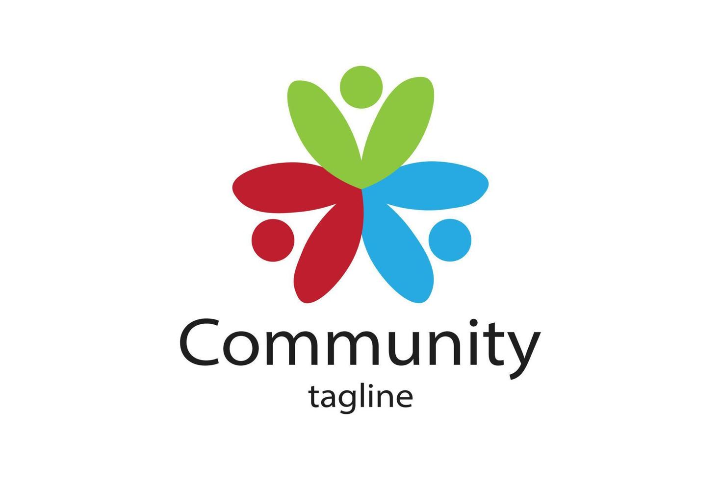 création d'icônes de logo communautaire vecteur