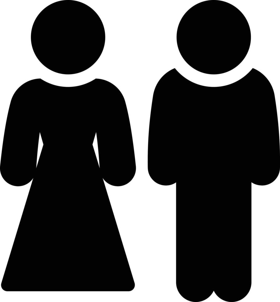 illustration vectorielle de couple de mariage sur fond. symboles de qualité premium. icônes vectorielles pour le concept et la conception graphique. vecteur