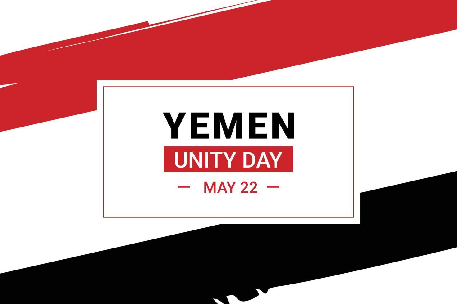 jour de l'unité du Yémen vecteur